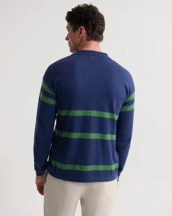 Wolf Striped Cashmere Blend Rugby