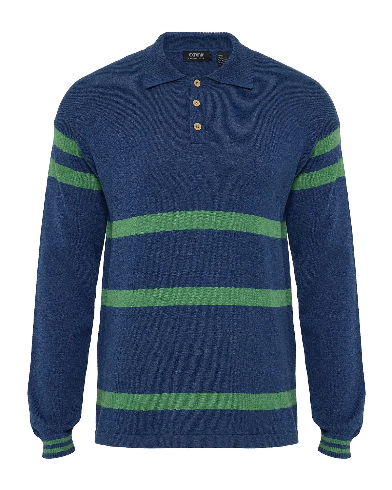 Wolf Striped Cashmere Blend Rugby
